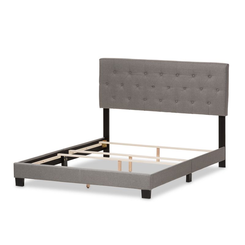 Cassandra Modern and Contemporary Fabric Upholstered Bed - Baxton Studio, 4 of 10