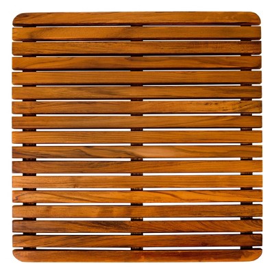 Nordic Teak 24" x 24" Oiled Shower and Bath Mat