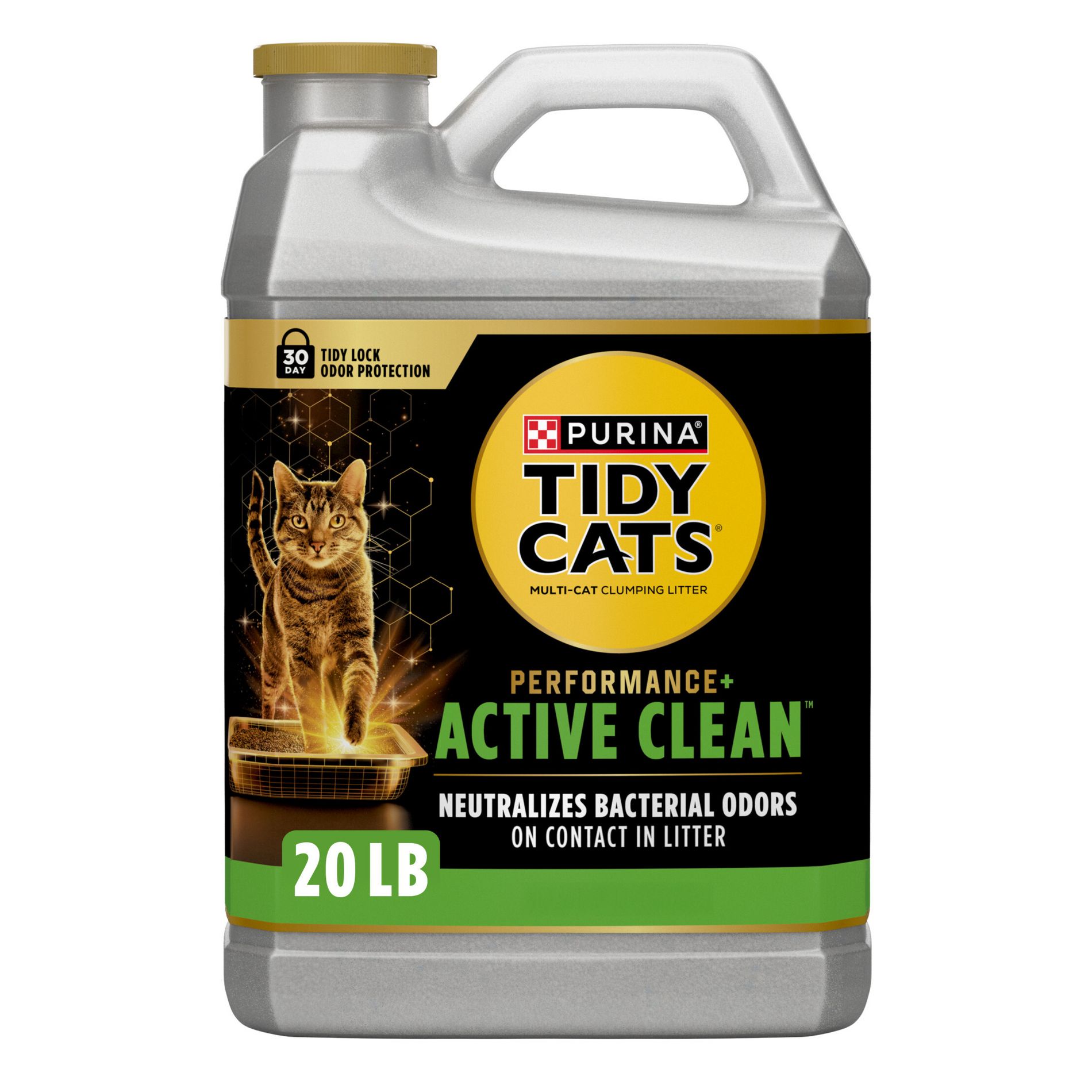 Tidy Cats Performance Plus Active Clean Scented Clumping Multi Cat Litter - 20lbs