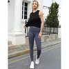 Women's Cropped Sleeveless Workout Top Round Neck Sports Tank Top Athletic Gym Shirt - 4 of 4