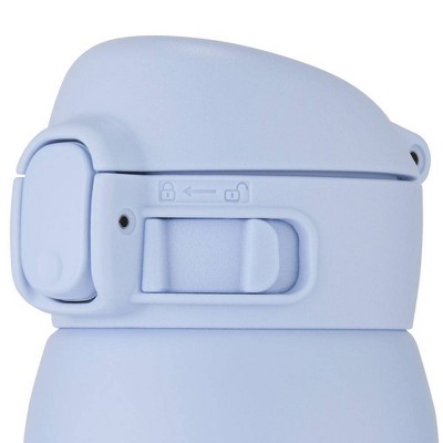 Matte Blue 16oz Stainless Steel Travel Mug with Flip Lid