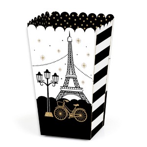 Big Dot of Happiness Stars Over Paris - Parisian Themed Party Favor Popcorn Treat Boxes - Set of 12 - 1 of 4