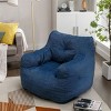 Bean Bag Couch With Filling Soft Velvet Fabric Bean Bag Chair Filled With Memory Sponge Comfy Beanbag Chair For Adults,Lazy Chair-Cuddlewood - 2 of 4