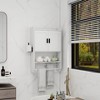 ORRD Bathroom Wall Cabinet with Towel Bar & Paper Holder, Over The Toilet Storage with Adjustable Shelf, White Medicine Cabinet for Bathroom - 4 of 4