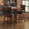 Costway Swivel Bar Stools Set of 2 25'' Counter Height 20'' Wider Cushioned Seat Kitchen - 2 of 4