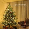 Whisen 7.5FT Pine Artificial Christmas Tree with 300 LED Lights and 1218 Branch Tips, Wide Base for Holiday Party - Green - 3 of 4
