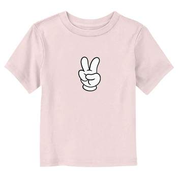 Toddler's Mickey & Friends Peace Mouse Hand T-Shirt