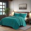 LIVN CO. 3-Piece Velvet Oversized Herringbone Quilt Set - 2 of 4