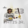 MLBPA Men's Tatis Jr Pw Licensed Mlb Fernando Tatis Jr. San Diego Padres Long Sleeve Graphic Cotton Pullover Sweatshirt - White XL - 2 of 4