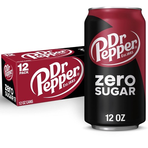 Dr Pepper Soda Pop, 12 fl oz, 12 Pack Cans