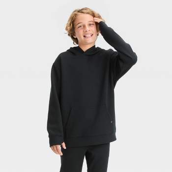 Boys' Fleece Zip-up Sweatshirt - Cat & Jack™ Black L Husky : Target