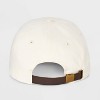 Men's Two Tone Suede Baseball Hat - Goodfellow & Co™ Cream - 3 of 4
