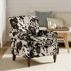 Araceli Traditional Wooden Upholstered Floral Armchair with Wingback and Nailhead Trim | ARTFUL LIVING DESIGN - 2 of 4