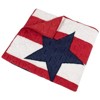 Greenland Home Fashions Americana Throw Accessory Patriotic Red White Blue Stars, 50x60 Inch - 3 of 4