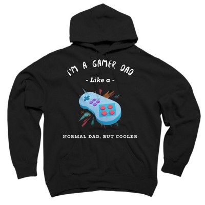 Adult Design By Humans Gamer Dad Like A Normal Dad, But Cooler By KaiHamilton Pullover Hoodie