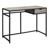 Monarch Specialties Computer Desk Home Office Laptop Storage Drawer 42InchL Work Metal Laminate Brown Black Contemporary Modern - 3 of 4
