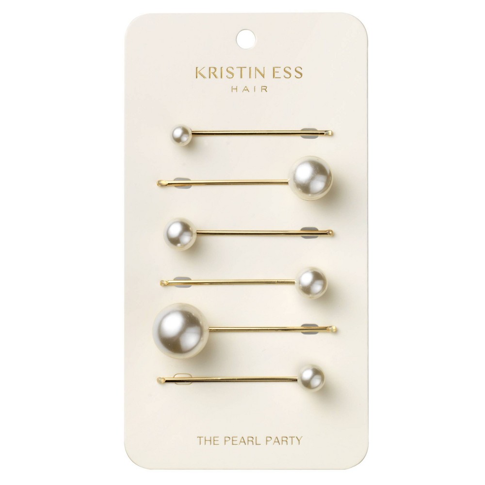 Photos - Hair Styling Product Kristin Ess The Pearl Party Headbands - 6ct