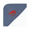 Hudson Baby Infant Boy Animal Hooded Towel 3pk and 15 Washcloths, Whale, One Size - 3 of 4