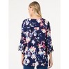 Jones New York Floral Button-Front Collarless Tunic - 3 of 3