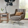 Nina Swivel Lounge Star Based Chair Brown - 2 of 4