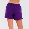 Calypsa Women's Plus Size Chlorine Resistant 4" Board Shorts - 2 of 3