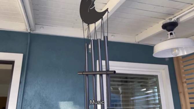 Dawhud Direct 24" H Moon and Stars Wind Chimes, 2 of 6, play video