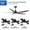 BestParts 56 Inch Ceiling Fan, Ceiling Fan with Light, Remote Control, 6 Speed ​​Reversible DC Motor, Dimmable, Timer, Indoor Ceiling Fan - 4 of 4