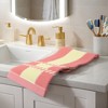 REGALWOVEN Bathroom Soft Absorbent Striped Pattern Cotton Decorative Hand Towel 15" x 35" - 4 of 4