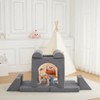Toddler Couch 8Pcs Modular Play Couch for Kids Room, Baby Nursery Accent Convertible Sofa - 4 of 4
