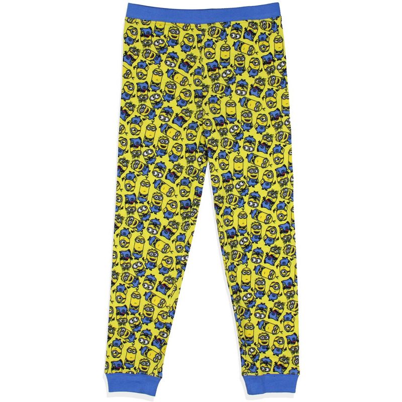 Despicable Me Boys' Minions Crew Bob Stuart Phil Kevin Sleep Pajama Set Yellow, 4 of 5