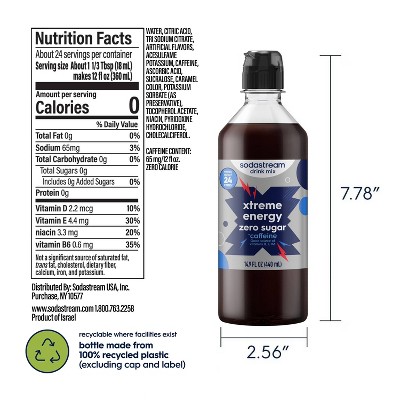 SodaStream 4pk 14.9 fl oz Classics Zero Energy Drink Mix