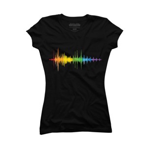 Adult Design By Humans Soundwave Rainbow Pride By Truemilk T-Shirt - 1 of 2