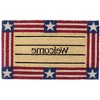 HomeRoots 18" X 30" Red White And Blue Coir Patriotic Welcome Outdoor Door Mat - 4 of 4