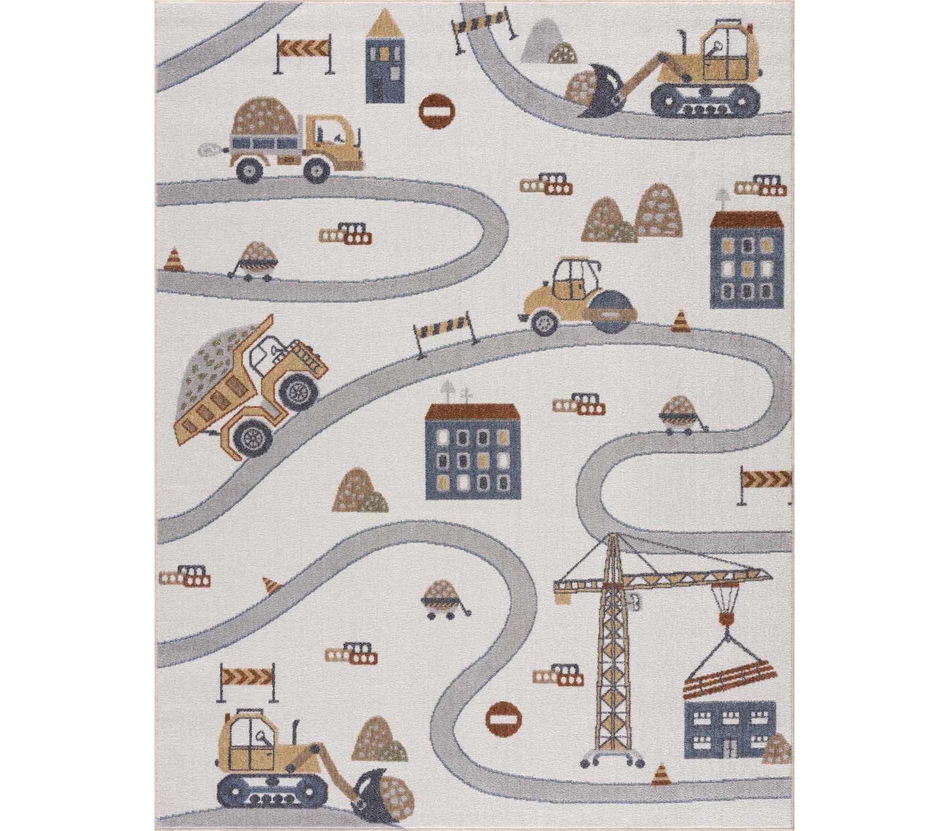 Hauteloom Rectangle Area Rug   Cream