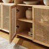 Okak Mid Century Wooden Buffet Sideboard Storage Cabinet with Rattan Doors,Retro Coffee Pantry Cabinets for Dining Room,Kitchen - 4 of 4