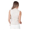 Women's Vienna Half Zip Striped Tank - White Birch - 2 of 3