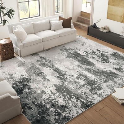 Abstract Area Rug Washable Rug Modern Luxury Rugs for Living Room Abstract Area Rug for Bedroom Dinning Room Non Slip Abstract Floor Carpet