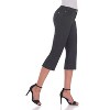 Rekucci Women's Easy Fit Comfort Capri with Stretch Waistband and 5 Pocket Styling - 2 of 3