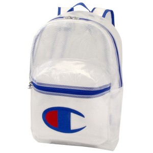 Champion Youth Clear Supercize Backpack - White/Blue - 1 of 2
