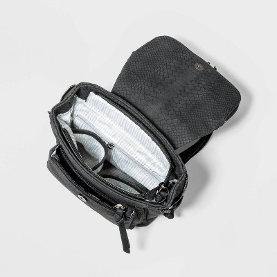 VR NYC Zip Closure Triple Compartment Satchel Handbag
