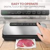 NutriChef Automatic Vacuum Sealer System with Stainless Steel Housing (PKVS20STS) - Includes Vacuum Bags & Wine Stopper - 2 of 4