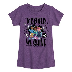 Girls' - Karma's World - Together We Shine Fitted Short Sleeve Graphic T-Shirt - 1 of 4
