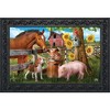 Briarwood Lane Making Friends Summer Doormat Farm Animals Horse Dog Pig Indoor Outdoor 30" x 18" - image 2 of 4