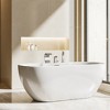 YAWWALK Single-Handle Tub-Mount Roman Tub Faucet with Hand Shower in - 3 of 4