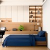 INFURNIC Bedding Sets Soft Brushed Microfiber Twin Bed Sheets Fade and Shrinkage Resistant Easy Care 3 Piece Set, Blue, 12.00"*10.00"*3.00" - 3 of 4
