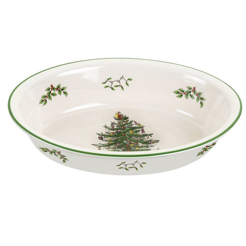 Spode Christmas Tree Oval Rim Dish - 12.5 Inch, 1 of 5