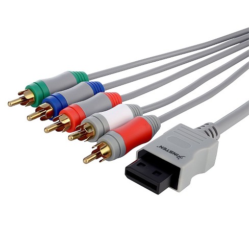 how to plug in wii component cables