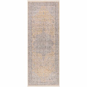 Hauteloom Misa Mustard & Gray Area Rug - 1 of 4