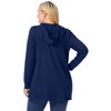 Woman Within Plus Size Waffle-Thermal Hoodie - 3 of 4