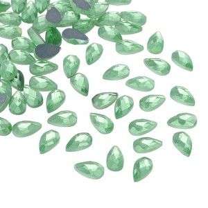Unique Bargains Glass Horse Eye DIY Jewelry Craft Teardrop Gems 100 Pcs - 1 of 4